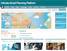 Tablet Screenshot of climatesmartplanning.org
